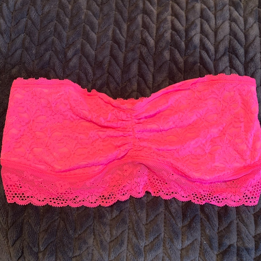 Aerie lace bandeau pink size L